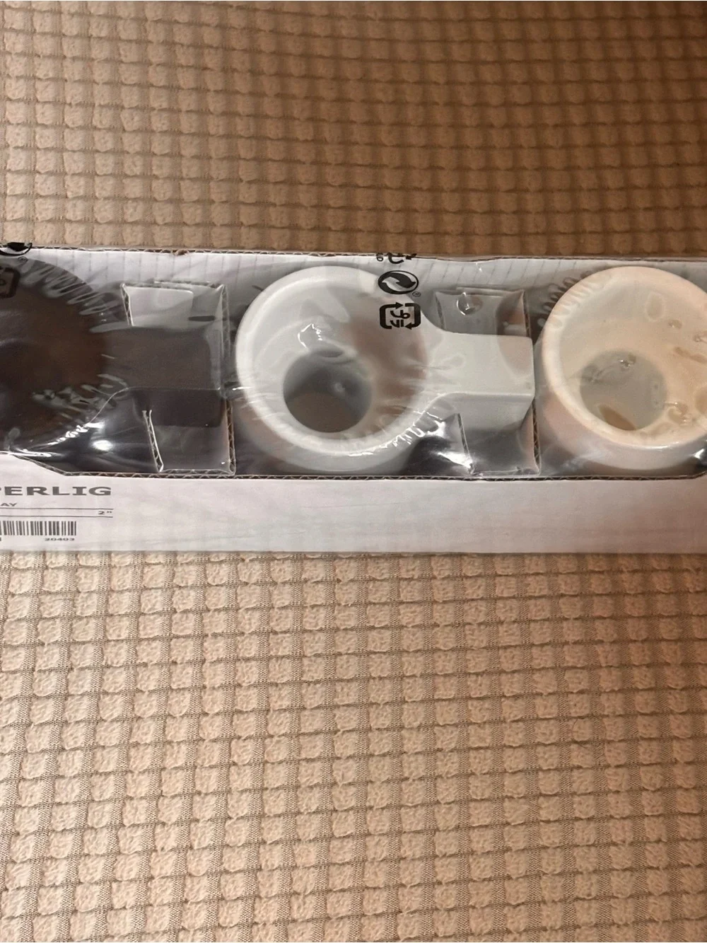 Box Set Of 3 minimalist IKEA YPPERLIG tealight and taper candle holders 2” New